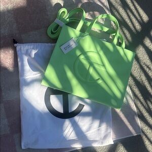 Telfar Medium Double Mint Shopping Bag